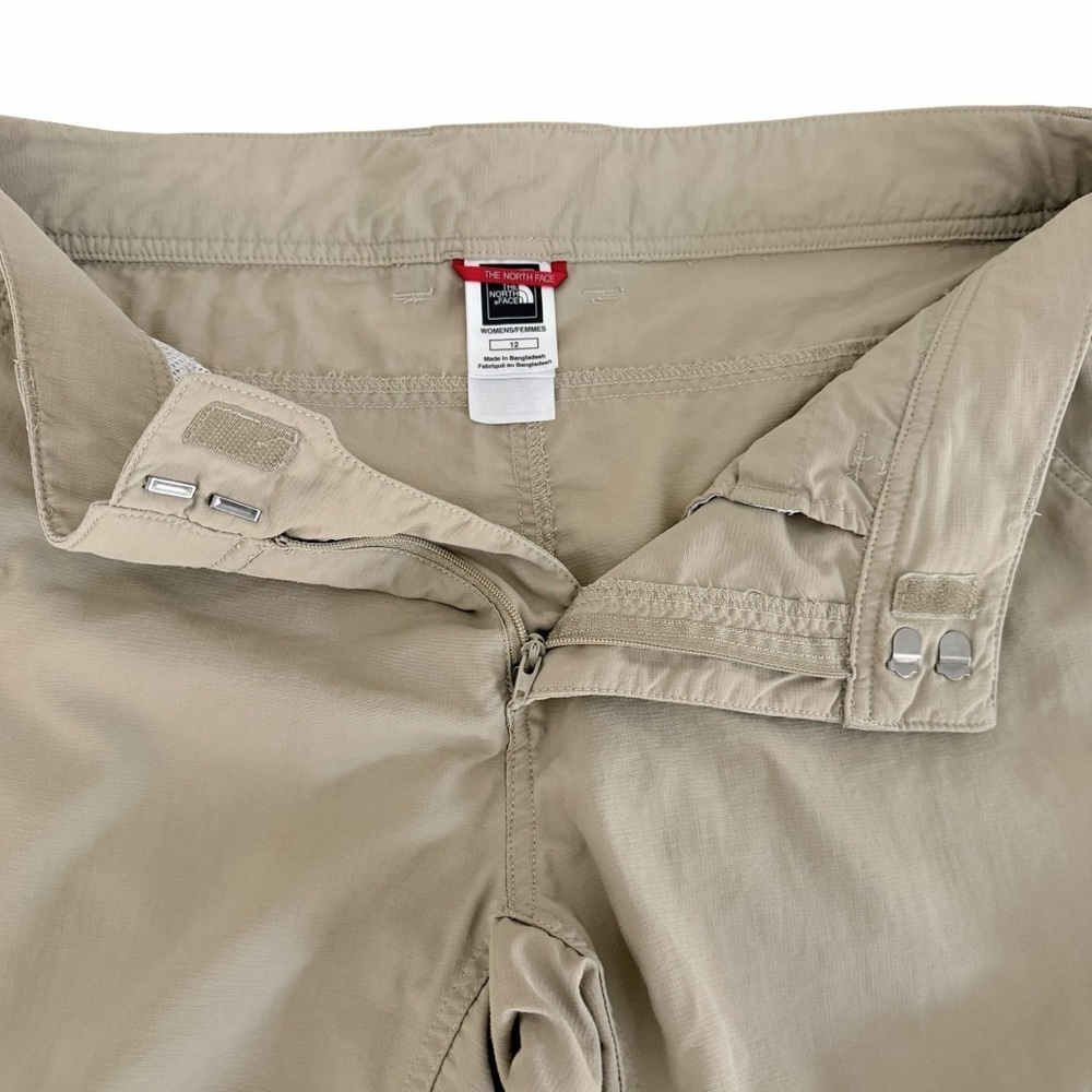 THE NORTH FACE Beige Lightweight Hiking Capri Cargo Pants outdoor travel women’s - Picture 6 of 15